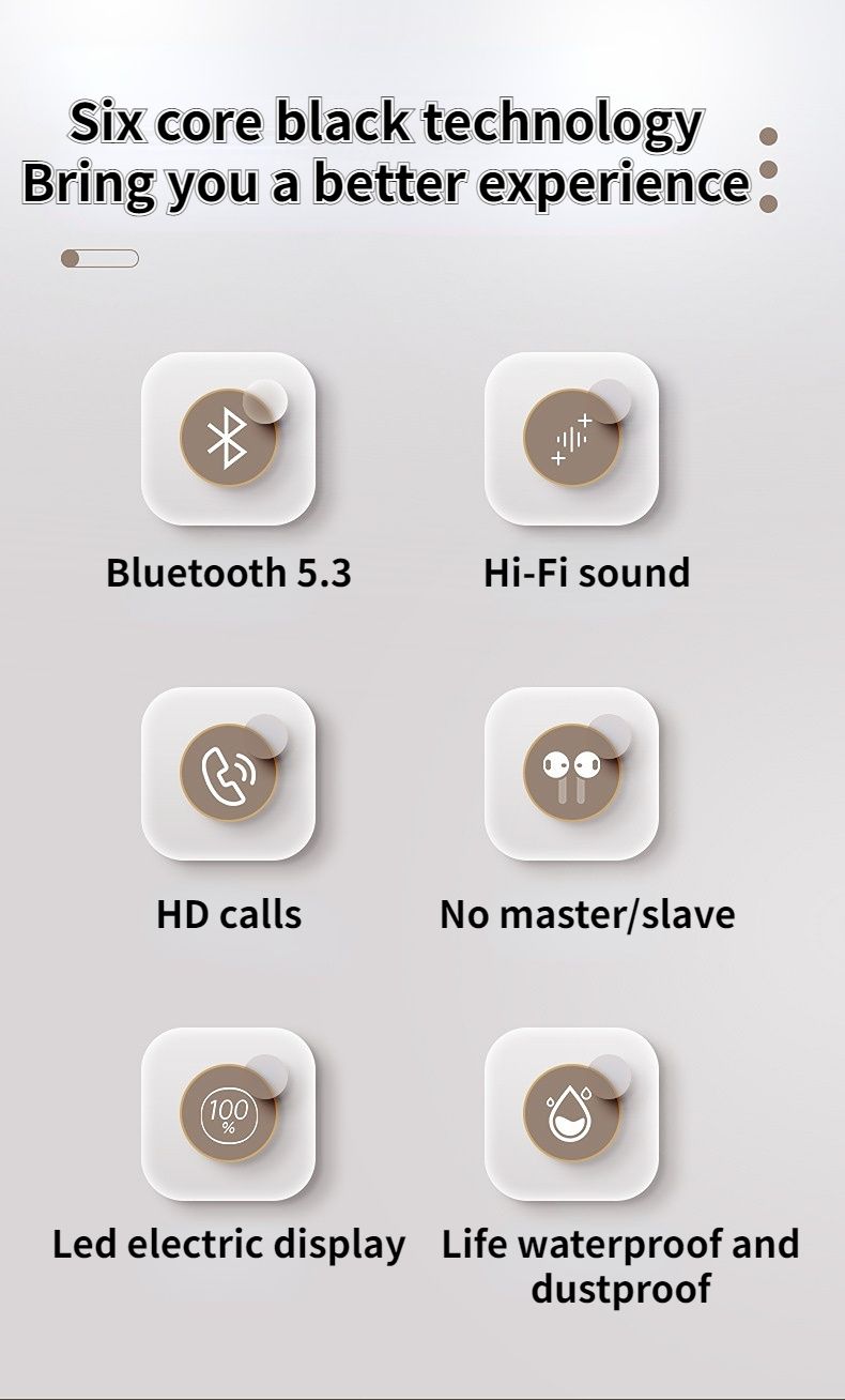 Bežične Bluetooth slušalice s štipaljkom za uši koje se ne umeću u uho, digitalni zaslon, bezbolno nošenje, ultra dugotrajne sportske slušalice_voghion.com