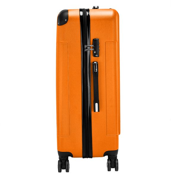 3-in-1 Portable ABS Trolley Case 20" / 24" / 28" Orange_voghion.com