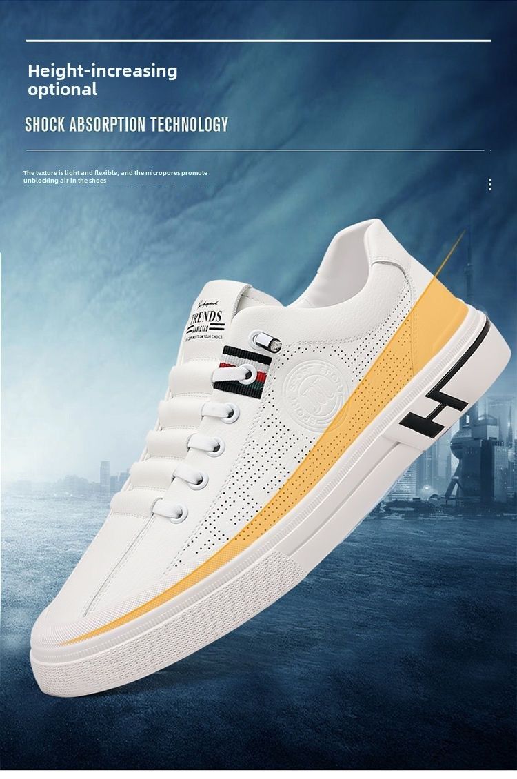 Summer Men's Shoes 2024 New Embossed Breathable Sneakers_voghion.com