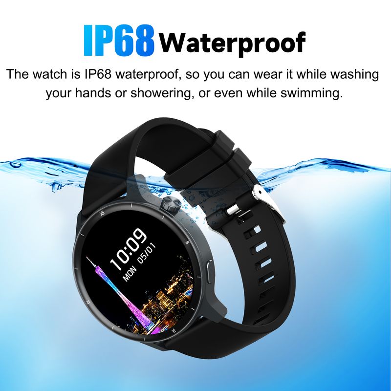 2025 Moderigtigt 3D Dynamisk Urskive Smartur Bluetooth Opkald Kvinders Sundhed Armbånd 1.43” HD Fuld Touchskærm Herre Dame_voghion.com