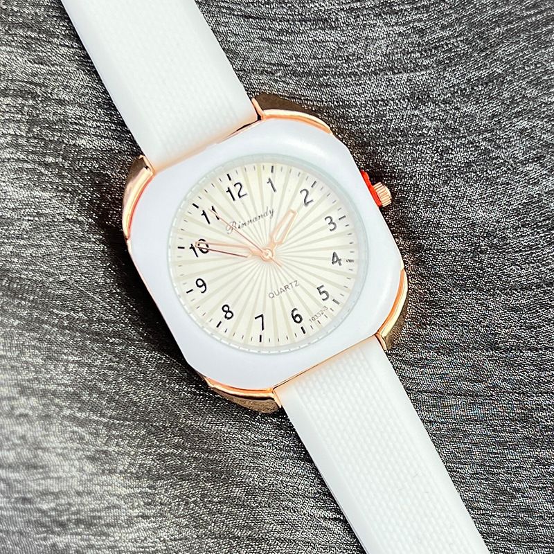 Orologio digitale con cassa rettangolare, bordo in metallo color caramella, orologio da scuola in silicone, regalo per lavoro, tutti i giorni, compleanno, anniversario, San Valentino_voghion.com