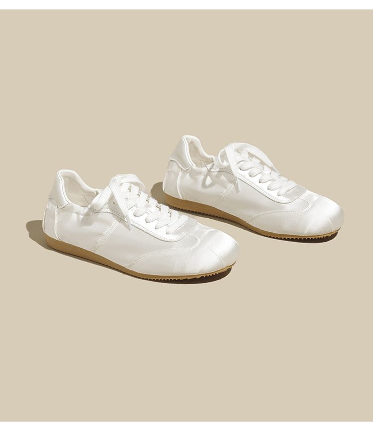 Satinschuhe im Ballettstil für Damen, Nischendesignermode, All-Match-Freizeitschuhe_voghion.com