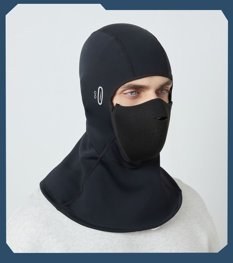 Copricapo da sci caldo per autunno inverno per uomo e donna, da ciclismo all'aperto, foderato in pile, spesso, antivento e antifreddo._voghion.com