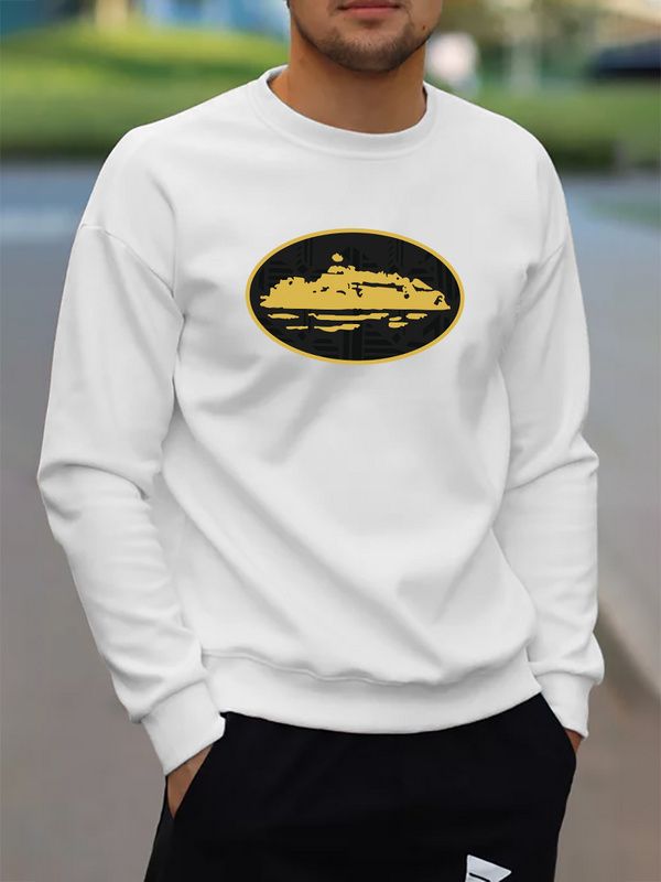 Maglione da uomo con lettere e strass, a righe, con fondo a camicia, primavera e autunno, abbigliamento da uomo, nero, girocollo, casual da strada_voghion.com