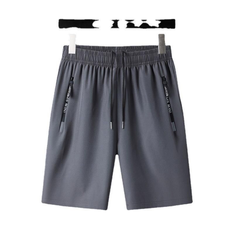 Premium Products Ice Silk Men's Shorts Summer Thin Quarter Loose Large Size Quick Drying Pants_voghion.com