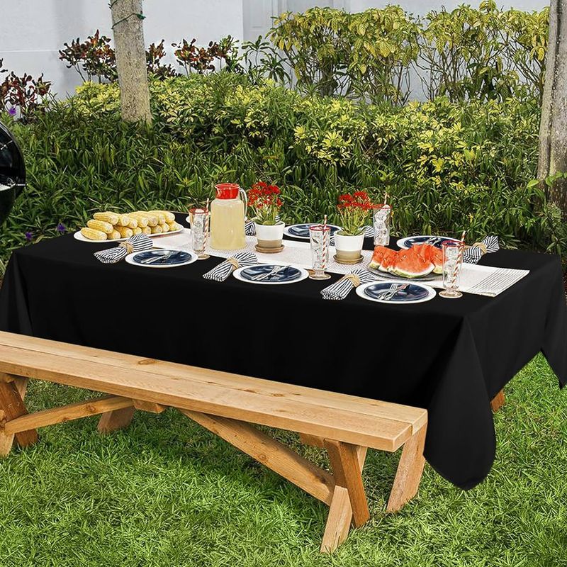 1/5 Pcs Multi Einfarbig Einweg Kunststoff Tischdecke 137 × 183cm Rechteck Tisch Abdeckung Für Geburtstag Hochzeit Veranstaltungen Teil_voghion.com