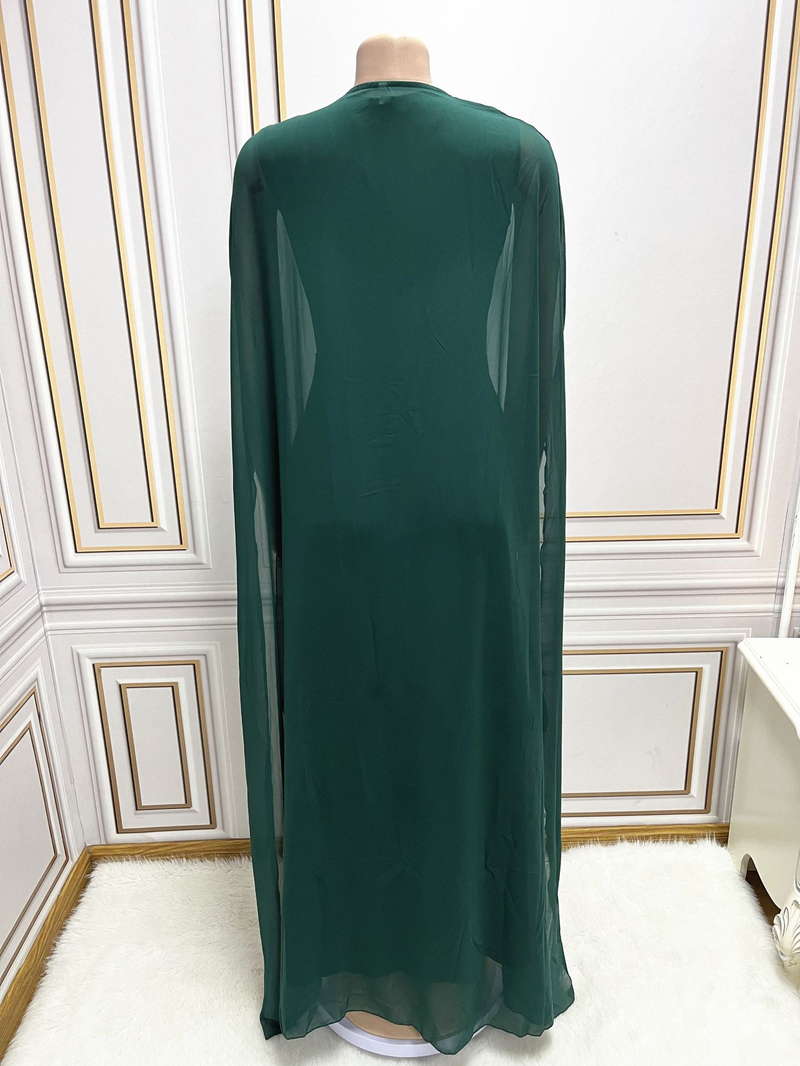 Naisterõivad Moslemi Abaya Naiste litritega kleit ülikond Šifoonist kaheosaline kleit Cape Robe_voghion.com
