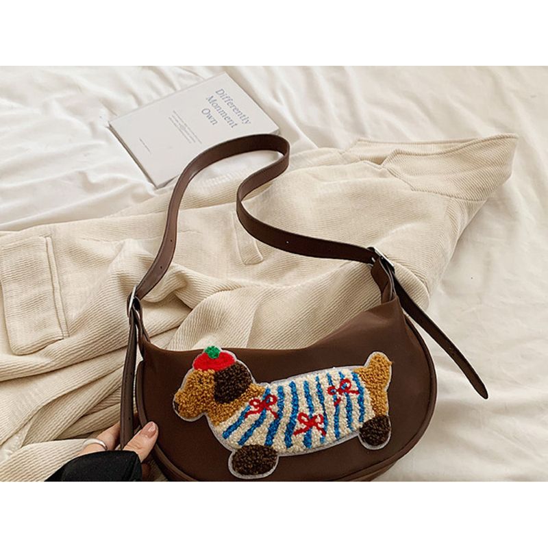 2024 new Korean version nylon canvas women's niche armpit casual bucket bag, large capacity handbag_voghion.com