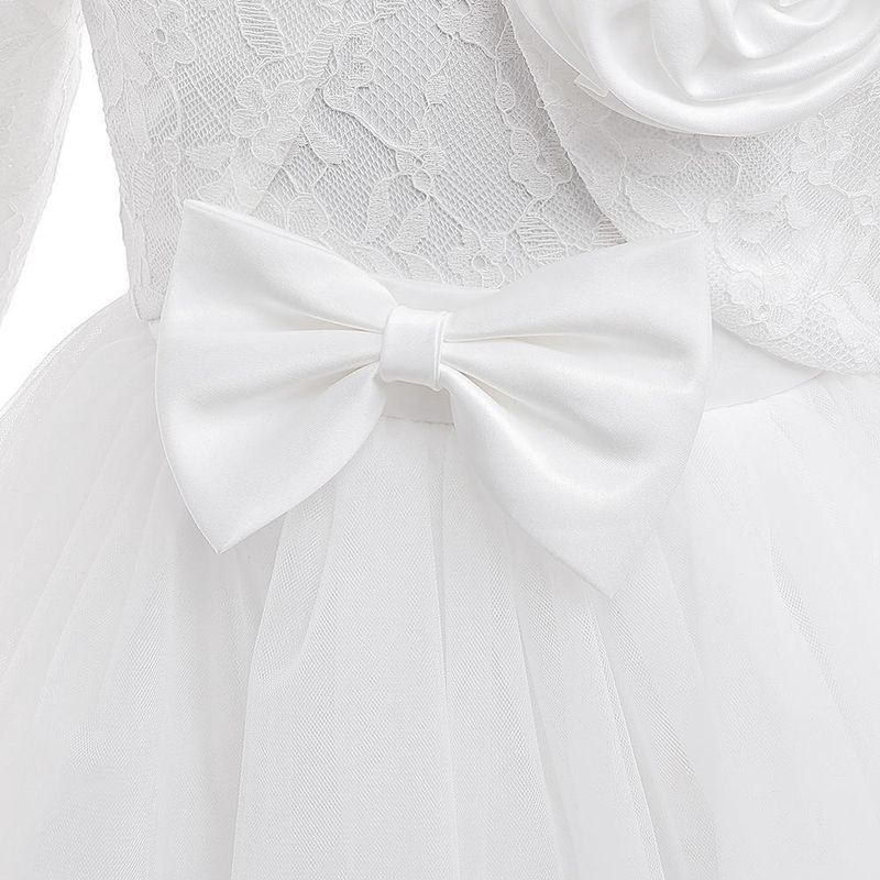 Nuovo vestito per bambini, vestito da principessa per bambine di piccole e medie dimensioni, gonna in tutù con fiocco ricamato e giacca, completo in 2 pezzi_voghion.com