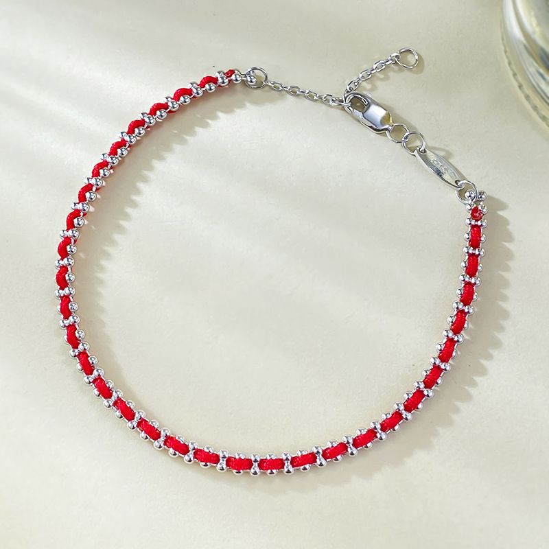 S Pure Sier Zodiac Jaar Rede Nieuwe Franse Rode Touw Armband Dames Transfer Sieraden_voghion.com