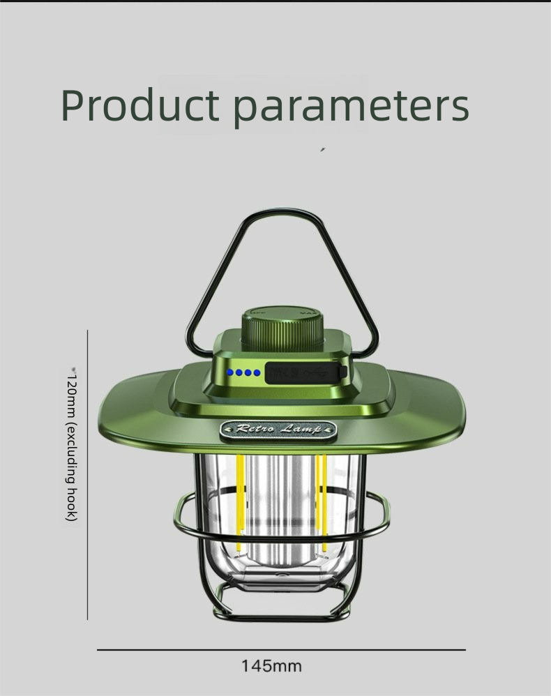 New Camping LED Portable Lantern Outdoor Atmosphere Emergency Tent Light_voghion.com