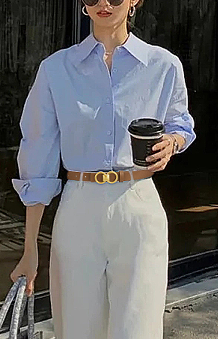 Frae schlank Taille modesch a villfälteg nei Stil Gürtel, Kleederdekoratioun, glat Schnalle, Frae Gürtel kann gedroe ginn_voghion.com