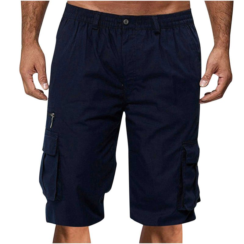 Men's Clothing Men's Casual Multi Pocket Work Shorts Men's Loose Outdoor Casual Pants Shorts_voghion.com