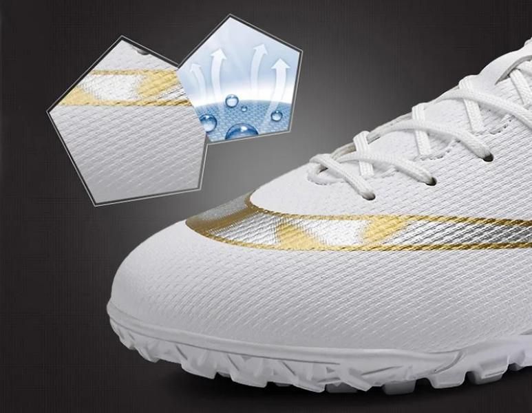 Volledige maat 32-47 zaalvoetbalschoenen voor heren PU leren voetbalschoenen_voghion.com
