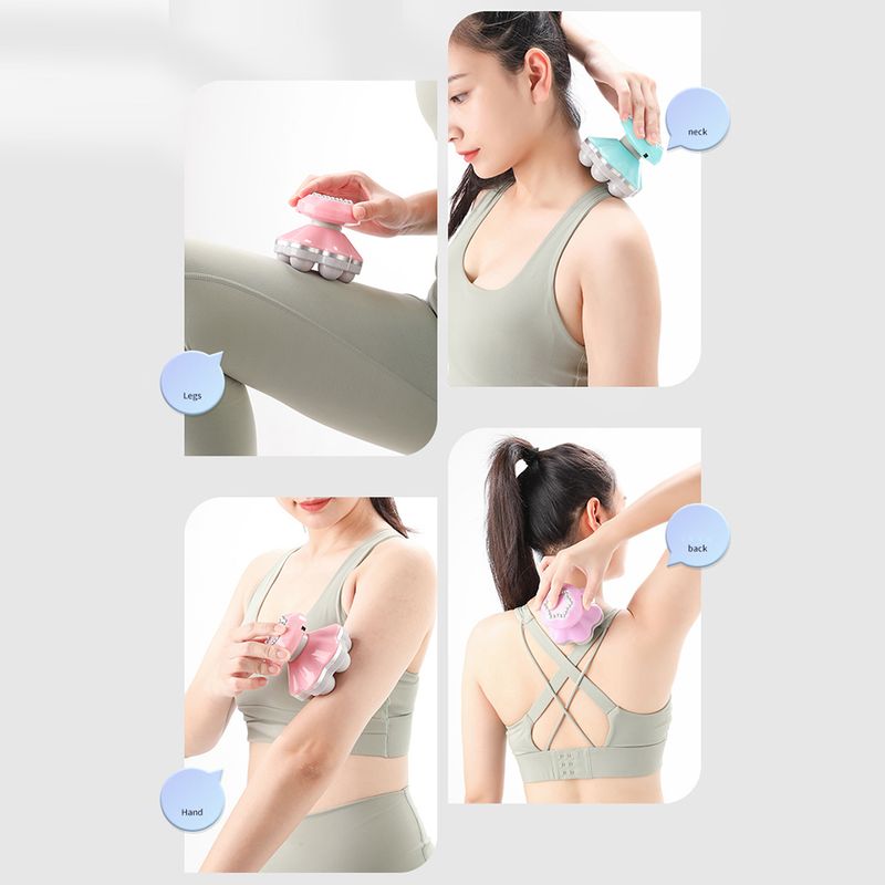 Multi-Level Adjustable Back Electric Waist Massager Traction Device Iatable Hot Compress Lumbar Spine_voghion.com
