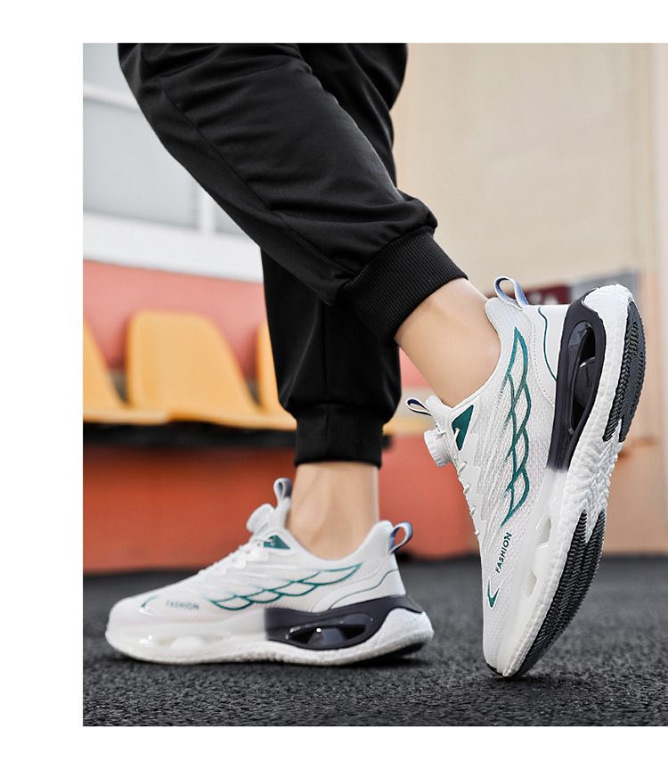 Nuove scarpe da ginnastica per adolescenti con bottoni rotanti a molla ammortizzanti Popcorn running shoes_voghion.com