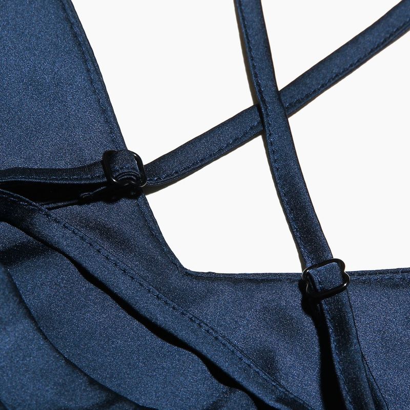 Damenbekleidung Hochwertiges rückenfreies Kleid mit Hosenträgern und Schlitz, heißes Mädchenkleid, langer Rock, Neujahrs-Kampfgewand_voghion.com