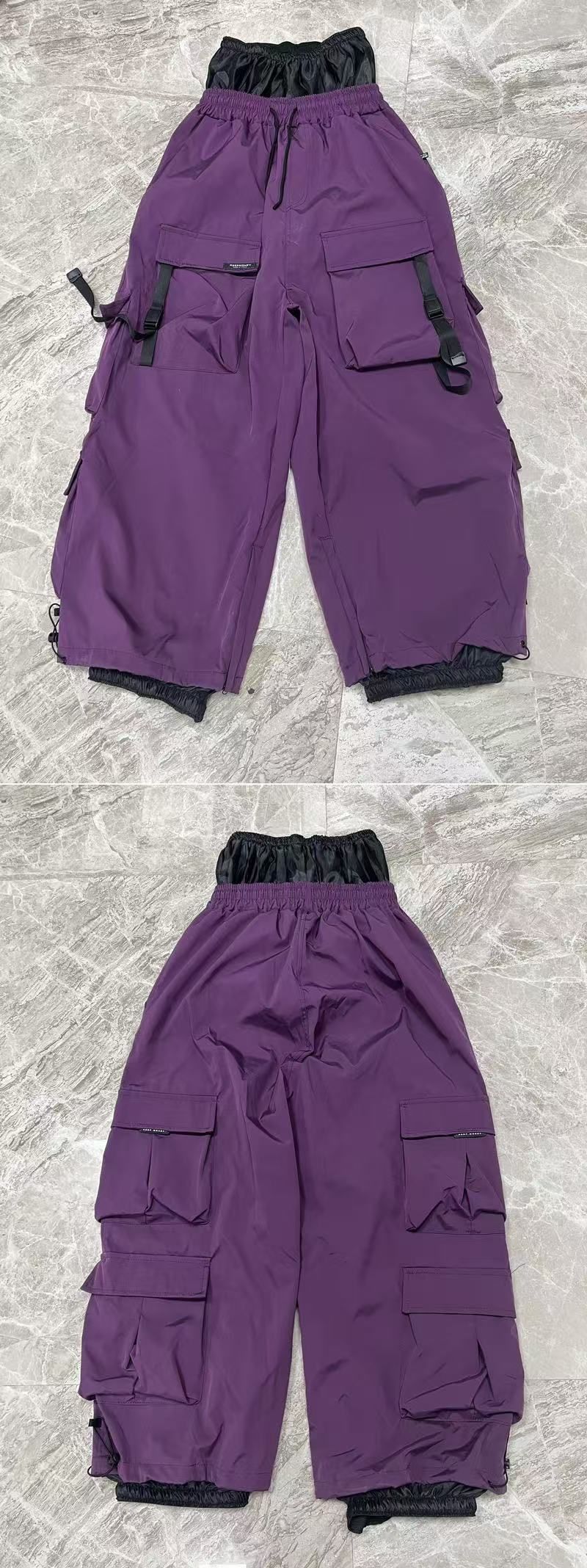 Conjunto de traje mejorado de estilo americano 2024 para hombre y mujer, pantalones de snowboard impermeables y cálidos para esquí al aire libre._voghion.com