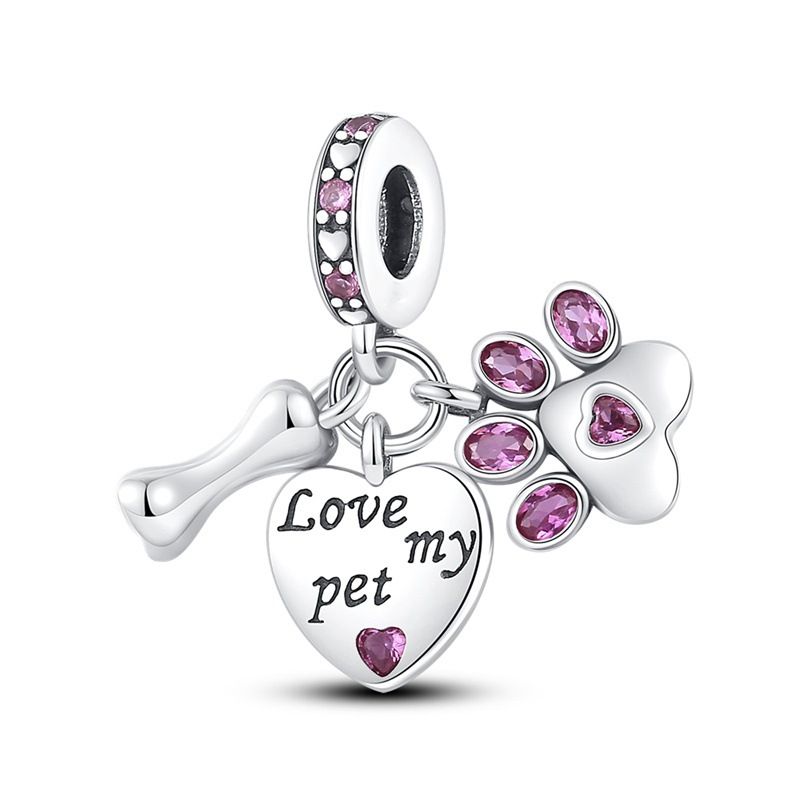 Gioielli da donna Dora, ciondolo con perline fai da te, accessori in argento placcato rame, perline fai da te, acchiappasogni, grazioso set di tre pezzi con osso a forma di artiglio_voghion.com