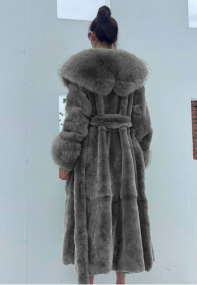 Abbigliamento da donna Autunno e inverno Grande collo di pelliccia Moda cappotto di pelliccia Donna media lunghezza ispessito temperamento sciolto cappotto casual_voghion.com