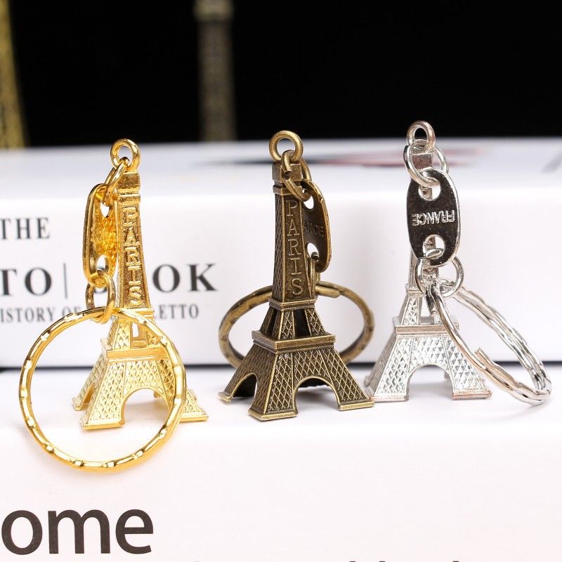 Zakka Portachiavi vintage con ciondolo a forma di torre Torre Eiffel di Parigi, piccolo regalo_voghion.com