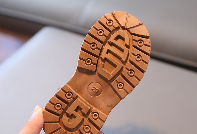 Caviglia in pelle PU per ragazze per ragazzi Bambini Stivali con suola morbida Scarpe da esterno antiscivolo Stivaletti corti per bambini alla moda_voghion.com