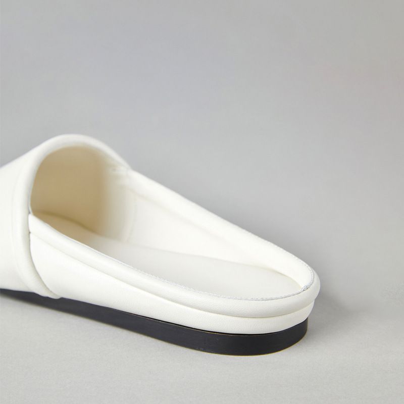 Ægte læder niche strand fritid brede flade sandaler til kvinder 2024 nye sommer enkle alsidige sandaler_voghion.com