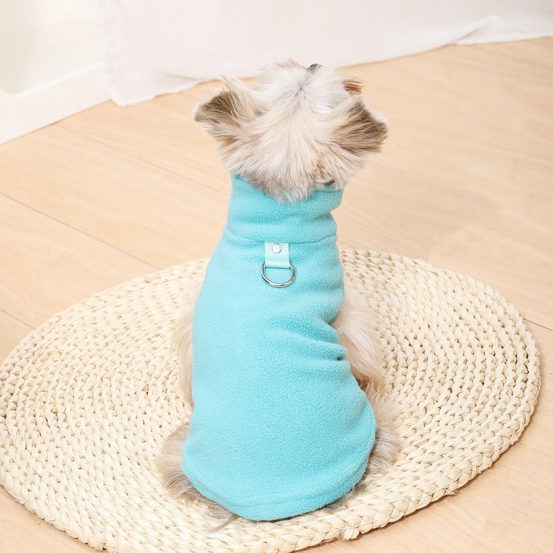 Pet Clothes Teddy Bichon Small And Medium Dogs Sweatshirt New Fleece Leashable Warm Apparel_voghion.com