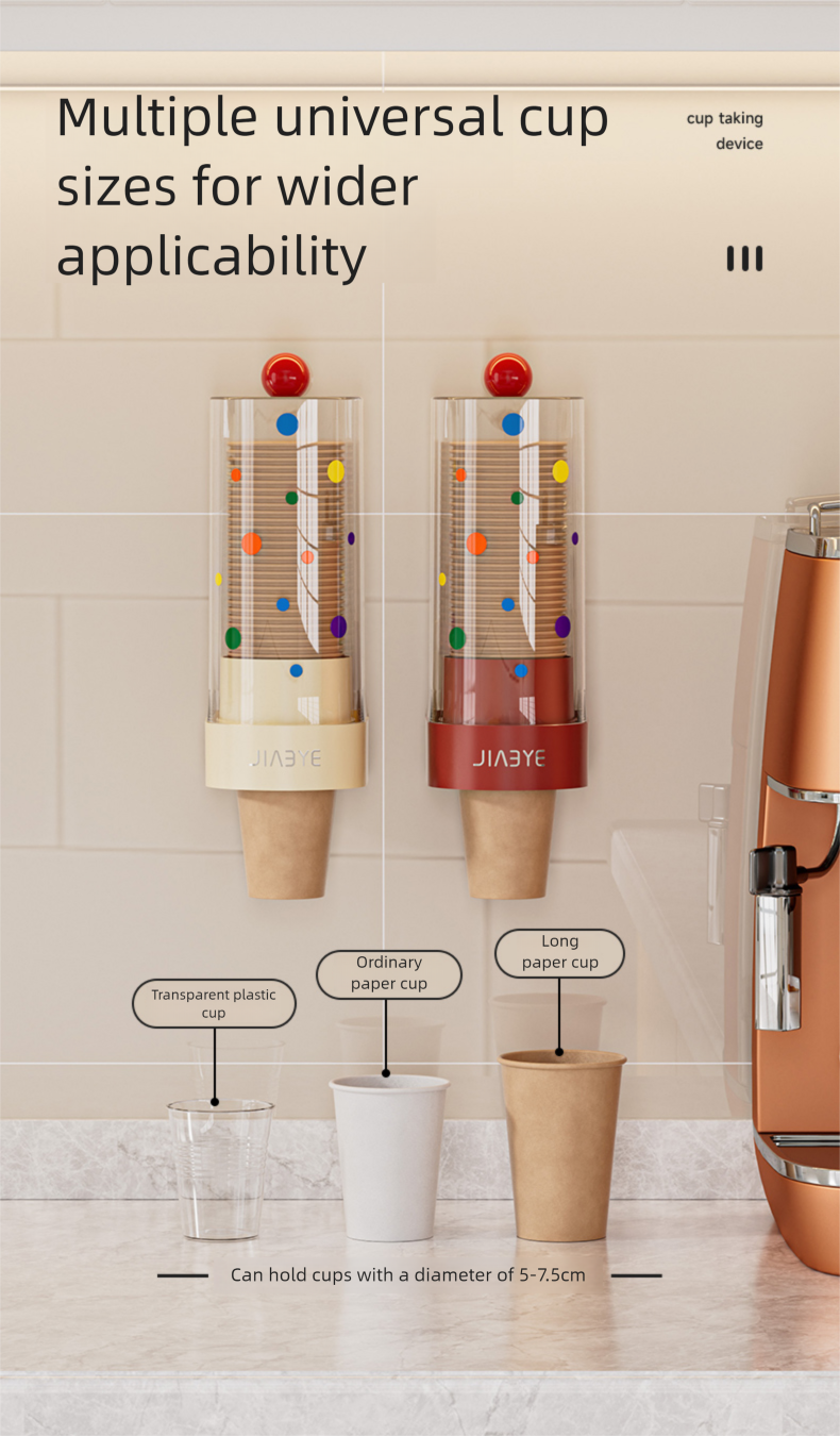 Disposable Wall-Mounted Rack Water Bar Storage Box Paper Holder Cup Dispenser_voghion.com