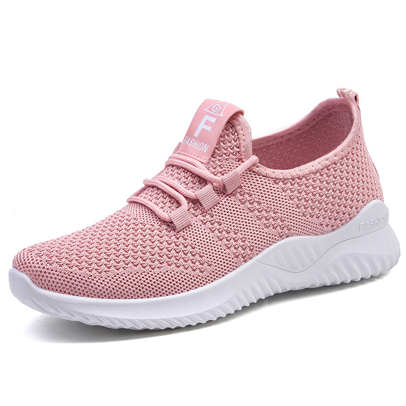 Damen Große Damenschuhe Damen Freizeitschuhe Atmungsaktive Fly-woven Einzelschuhe Sneakers Damen_voghion.com
