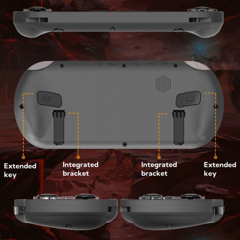3000 Retro Handheld 4.5 Inch IPS Screen Gaming Console 30000+ Games USB Rechargeable Game Player For PS1/GBA/SFC_voghion.com