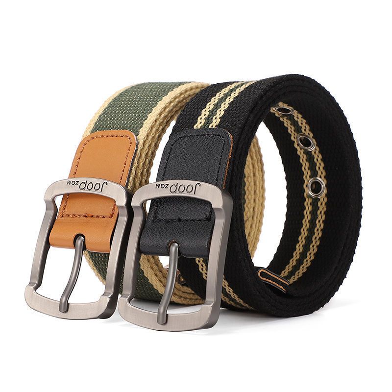 Men's and women's buck woven canvas casual work pans student jeans outdoor belt_voghion.com