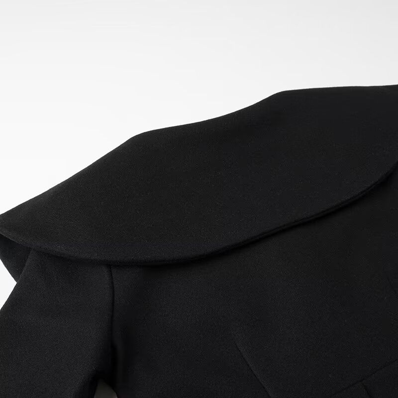 Camicia a V con cerniera a maniche corte con colletto largo da donna 2024_voghion.com