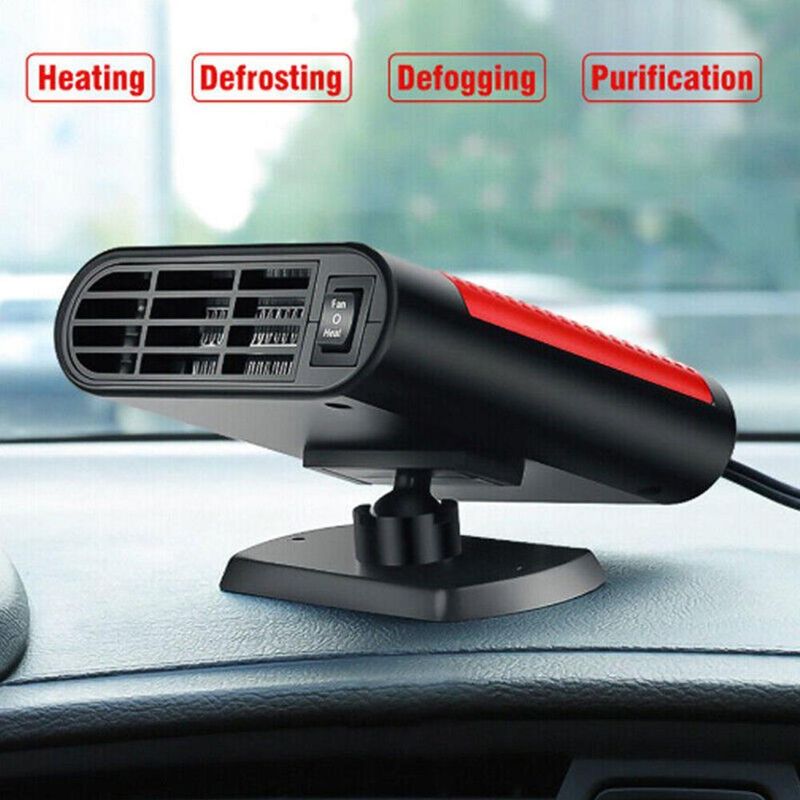 DC12/24V električni grelec za avtomobile, hladilnik zraka, prenosni odmrzovalnik, grelec, ventilator, sušilnik, dodatki za dekoracijo vetrobranskega stekla_voghion.com