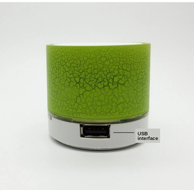 Bluetoothiga minikõlarid, USB-subwooferiga kaasaskantav MP3-muusika kolonn ja värvilised LED TF-kaardid arvutitele ja mobiiltelefonidele_voghion.com