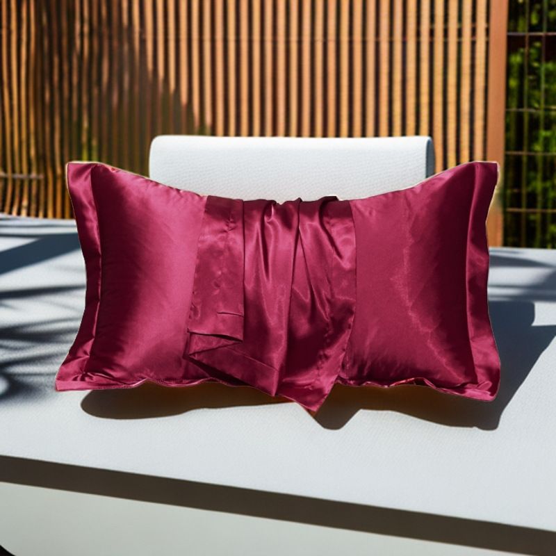 Seidenähnliches Satin-Kissenbezug-Set – kühlend und hypoallergen, Luxushotelqualität (2er-Pack, Standard-/Queen-Size, mehrere Farben)_voghion.com