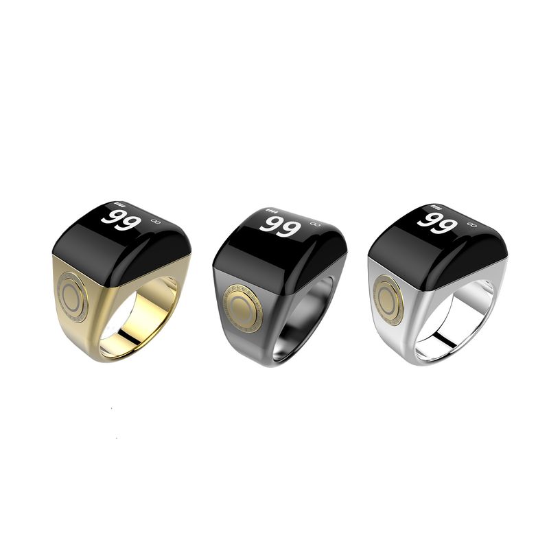 QB702 Zinc Alloy Bluetooth High-Tech Smart Ring_voghion.com