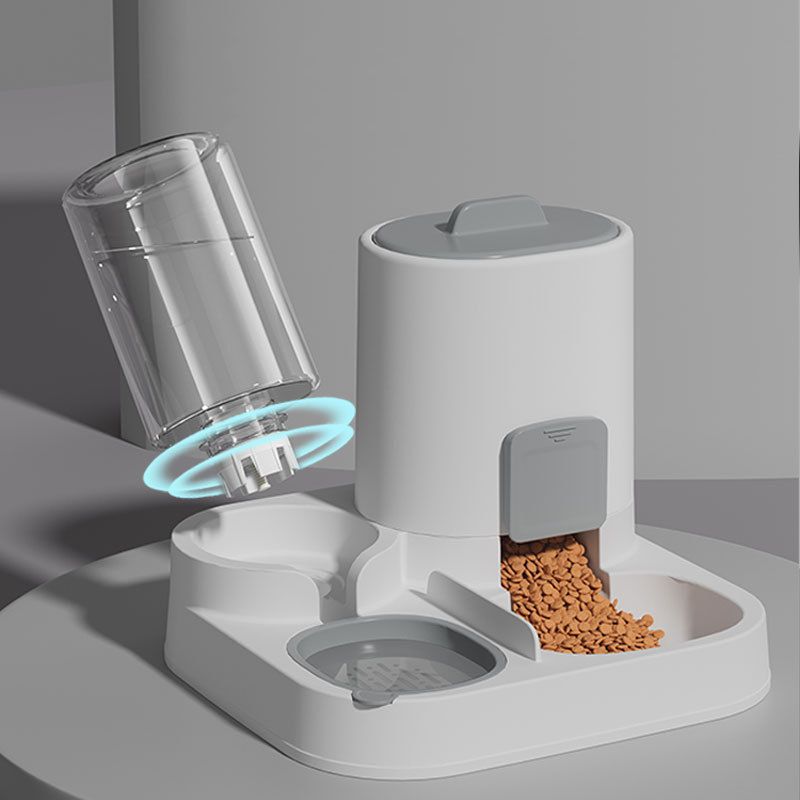 Cat Feeding Water Feeder Dog Bowl Cat Bowl Smooth Food And Water Supply Two-in-one Water Dispenser Cat Bowl Pet Supplies_voghion.com
