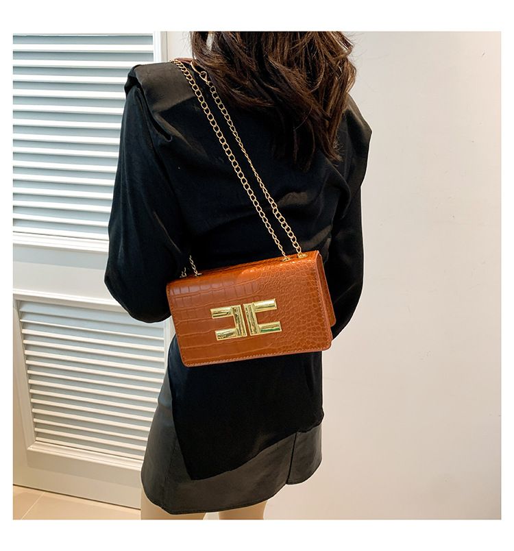 Ženska mala četvrtasta torba modernog i elegantnog krokodilskog uzorka ženska torba preko ramena u korejskom stilu sveobuhvatna torba preko ramena_voghion.com