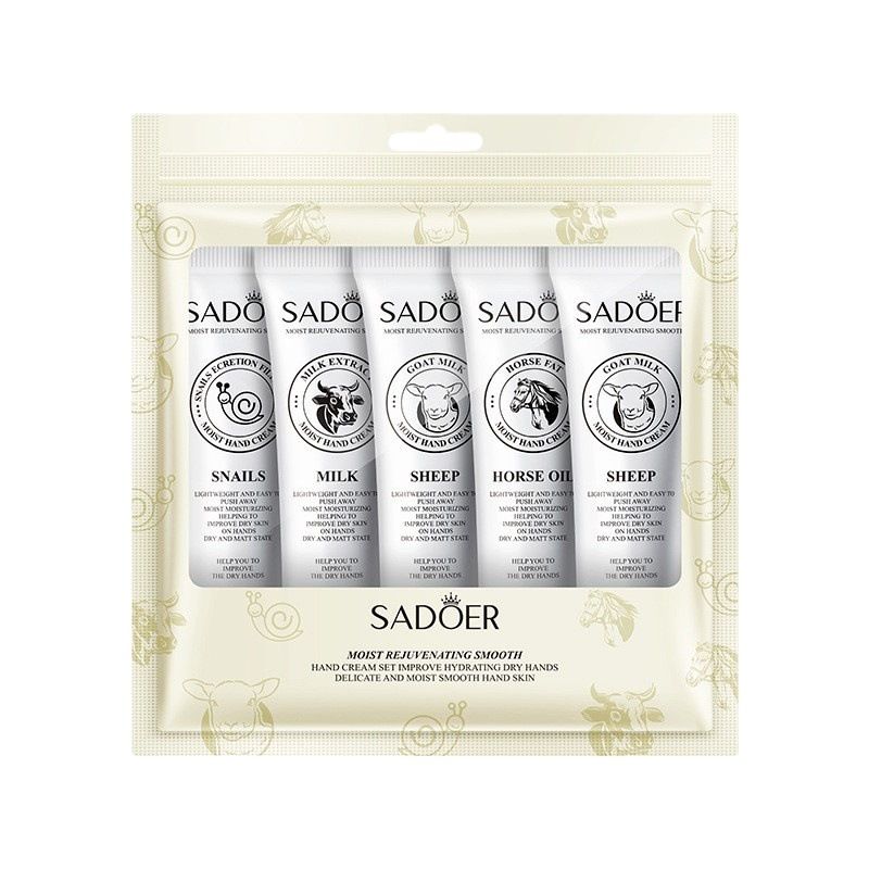 Crema mani idratante e anti-screpolature SADOER Smooth Set, confezione regalo_voghion.com