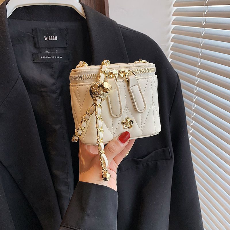 Camellia Box Women's Chain Small Style High-end Niche Shoulder Parent-child Children's Coin Mini Crossbody Bag_voghion.com