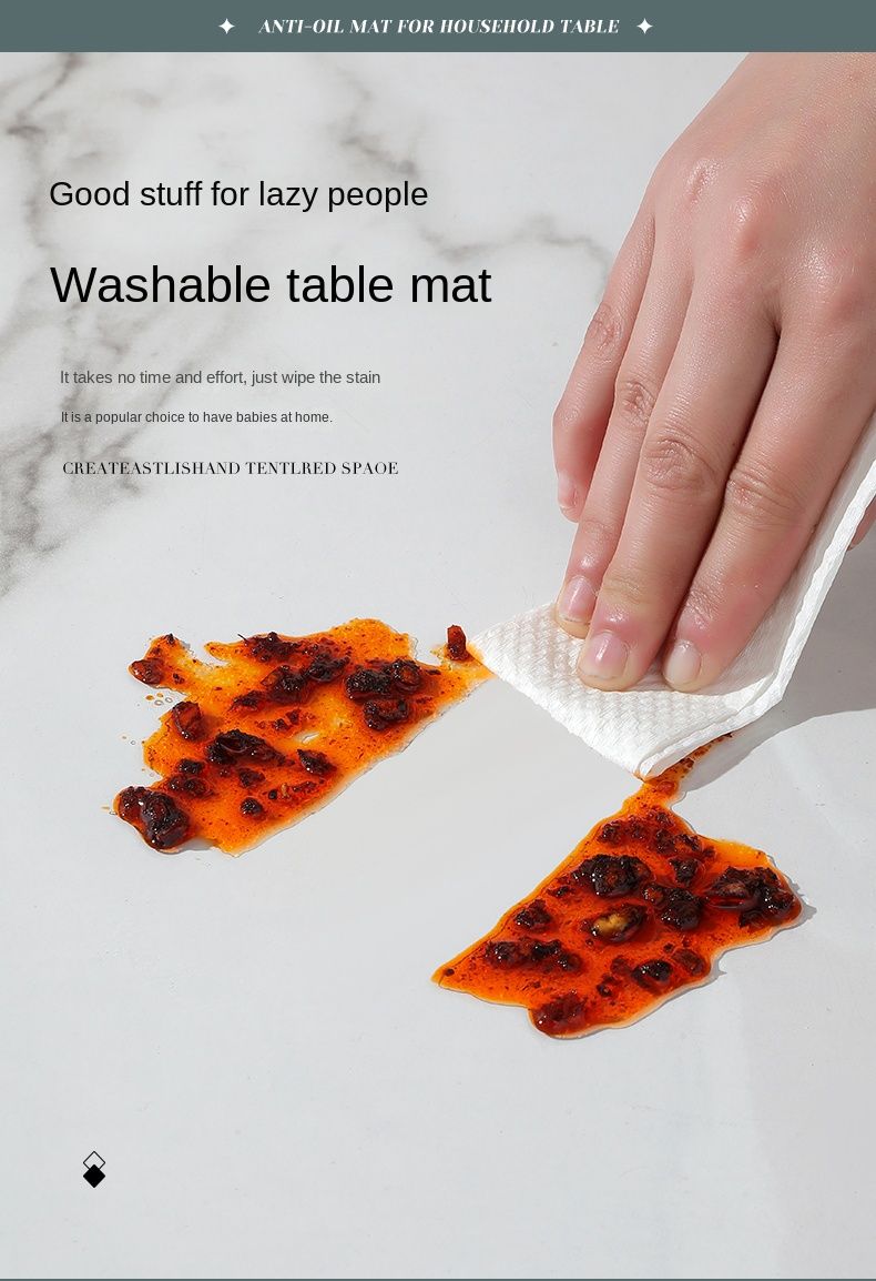 Tovaglietta trasparente tovaglia impermeabile resistente all'olio tavolino da tè in vetro morbido lavabile Class tovaglietta cancellabile antimacchia desktop Mat alta temperatura_voghion.com