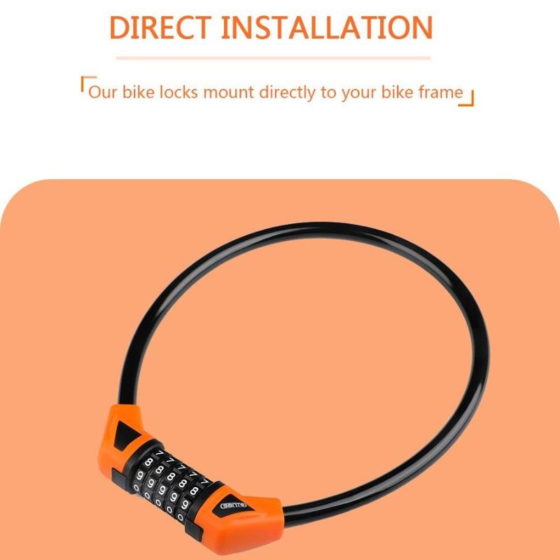 Chain With Lock Bicycle Password Lock Lock Cable Security Antitheft Combination Bicycle Bicycle 5digit 5digit Combination Reset_voghion.com