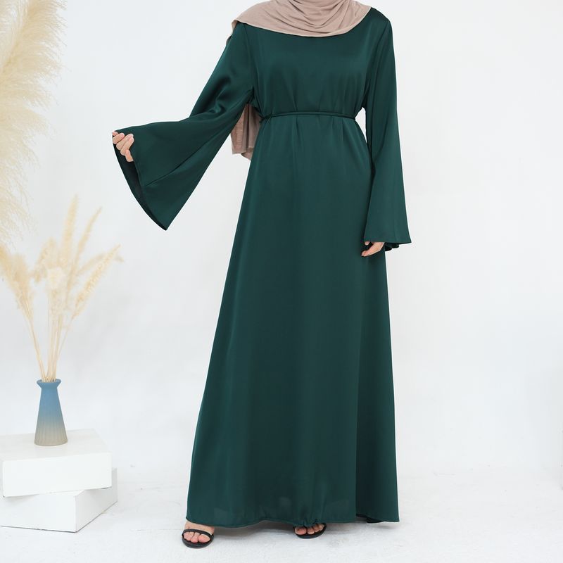 Damenbekleidung Mode Schlanke Taille Dubai Türkisch Elegantes Kleid_voghion.com