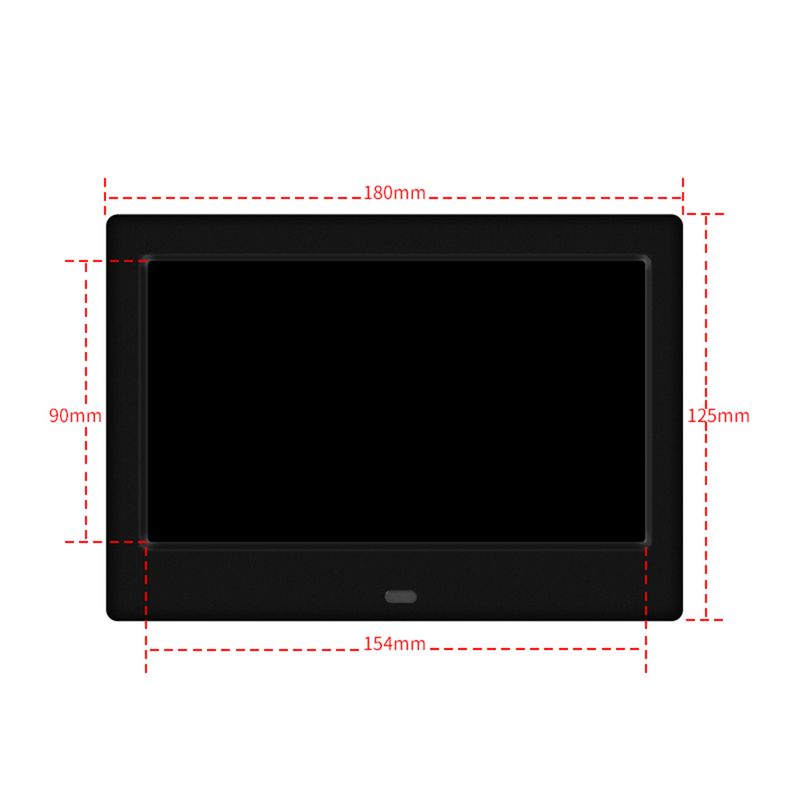 7inch HD LED Digital Frame Electronic Photo Album Support USB/MMC/SD/MS Card 800*480 Alarm Clock With Remote Control_voghion.com
