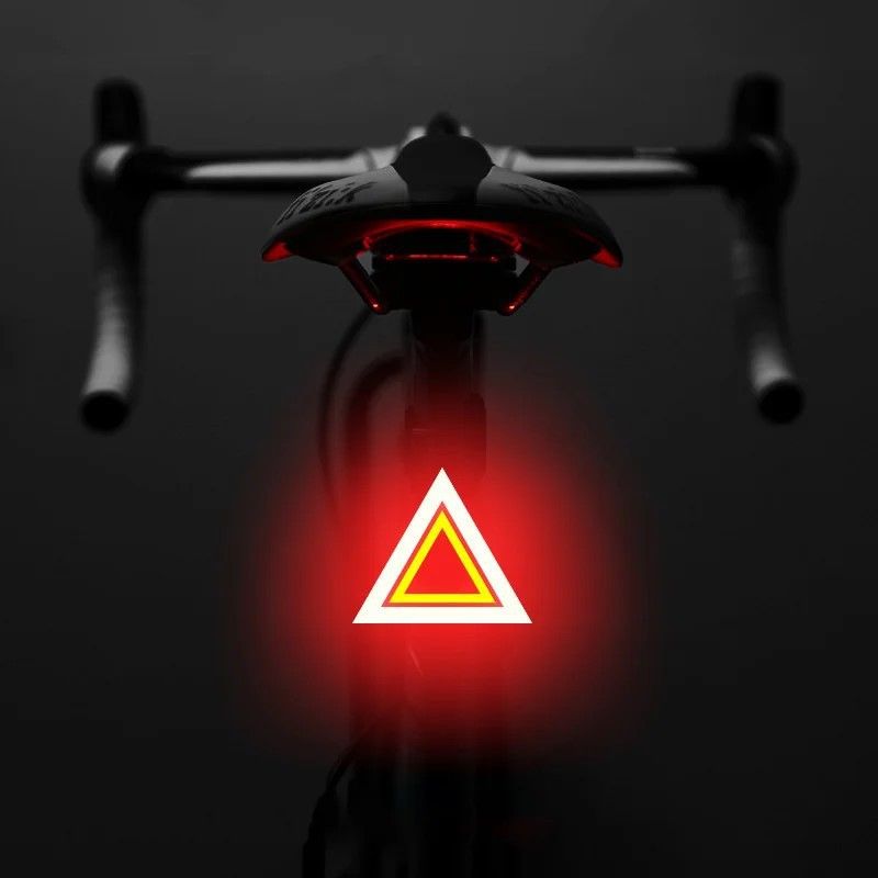Creative Bicycle High Brightness USB Charging Heart Bone Shape COB Warning Tail Light_voghion.com