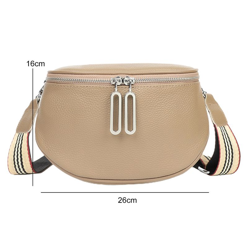 Lihao sac de messager Double fermetures à glissière bandoulière détachable poche Collocation quotidienne Faux cuir Premium femmes fourre-tout_voghion.com