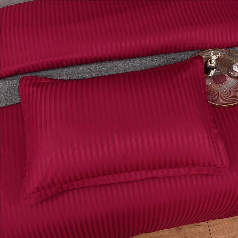 Jacquard-Satin-Bettbezug-Set, luxuriöse 3-teilige Bettwäsche, Kissenbezüge inklusive, knitterfrei, weich_voghion.com