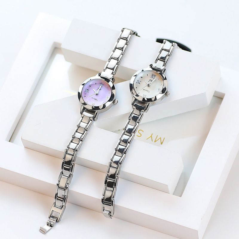 Maple Bridge Literary Forest Style Metal Elegant White-collar Chain Women's Middle School Student Simple Leisure Watch_voghion.com