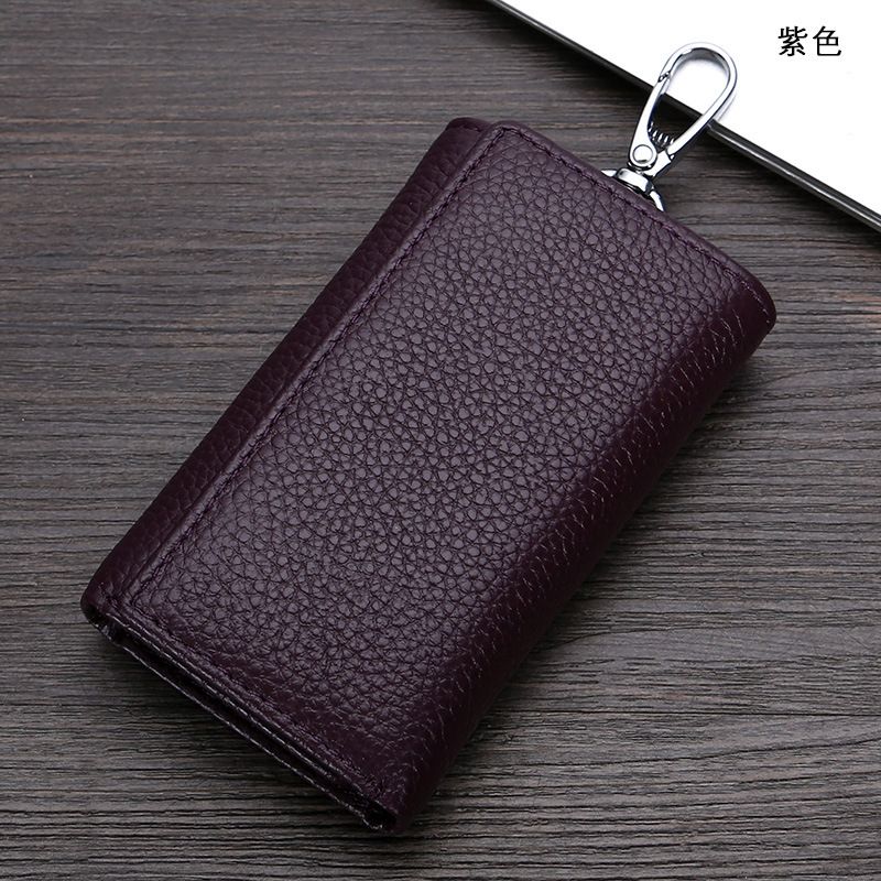 Genuine Leather Key Wallet For Men And Women, Multifunctional 70% Off Top Layer Cowhide Keychain Wallet, Fashionable_voghion.com